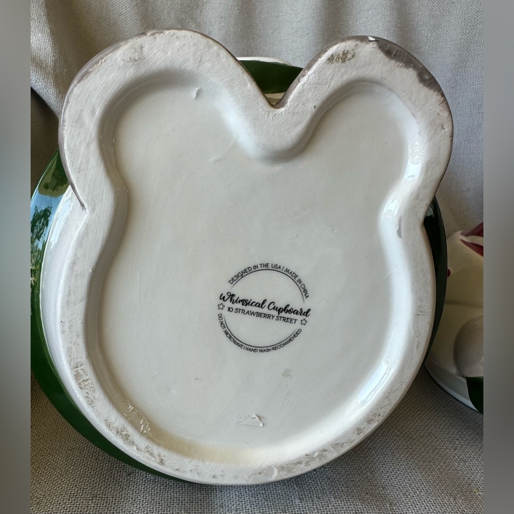 10 Strawberry Street Whimsical Cupboard Gnome Heart Canister Jar 13” - Picture 7 of 7